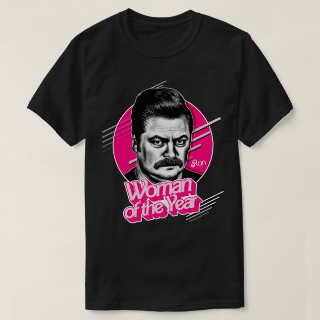Kvinnor i år Ron Swanson T Shirt (Design framsida)