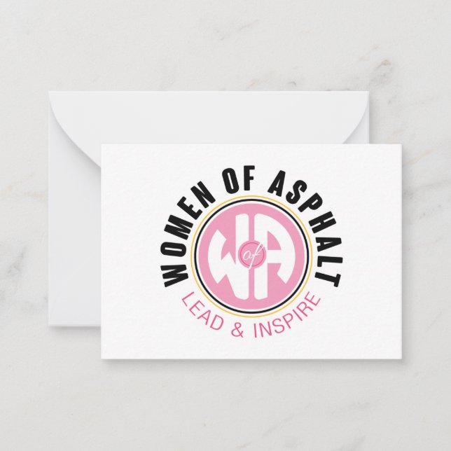 Kvinnor i Asphalt Note Card Anteckningskort (Framsida)