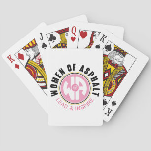 Kvinnor i Asphalt-stödkort Casinokort