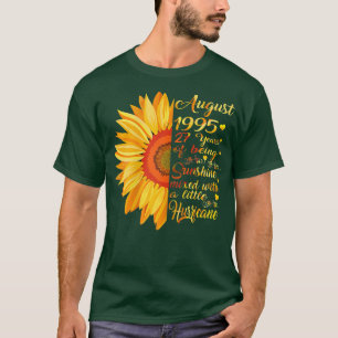 Kvinnor i augusti Flickor 1995 Födelsedagspresent  T Shirt