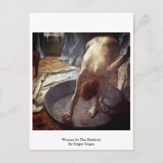 Kvinnor i badkaret av Edgar Degas Vykort