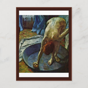 Kvinnor i badkaret av Edgar Degas Vykort