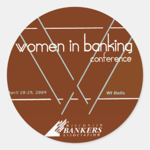 Kvinnor i bankrörelsekonferensen April 28-29, 200 Runt Klistermärke