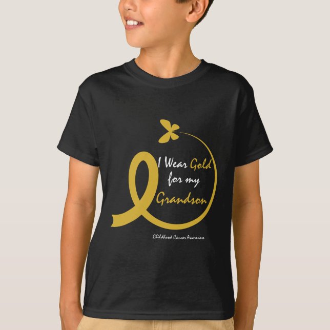 Kvinnor i Bära Guld för min barnmorskecancer T Shirt (Framsida)