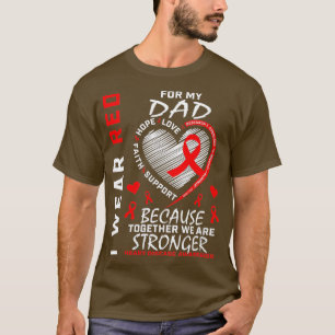 Kvinnor i Bära Röd för Pappa Hjärtsjukdom Awarene T Shirt