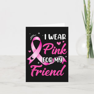 Kvinnor i Bära Rosa för min vän bröstcancerkrig Kort