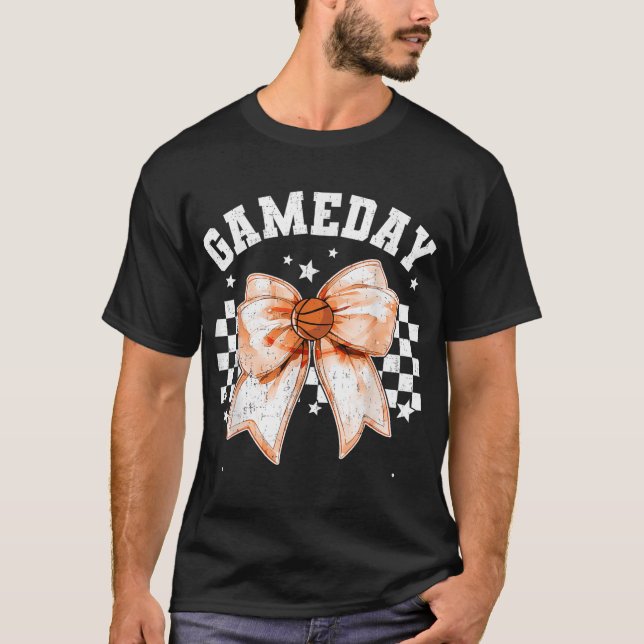 Kvinnor i basketbollens retro-speldag t shirt (Framsida)