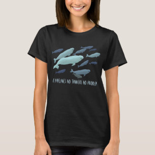 Kvinnor i Beluga Whale T-Shirt Organic Whale Shirt