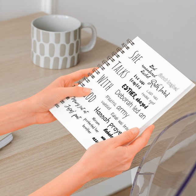 Kvinnor i bibelcitaten anteckningsbok (Women of the Bible Quotes Notebook)