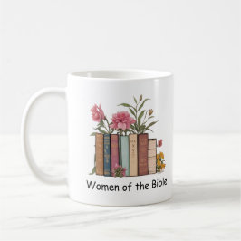 Kvinnor i bibeln Blommigt Bok Kaffemugg
