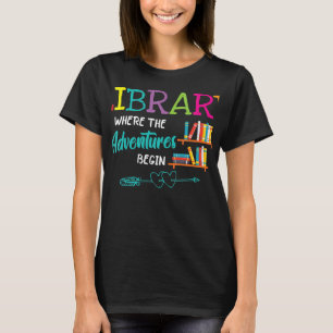 Kvinnor i bibliotekarien Bibliotek Bokar där Äve T Shirt