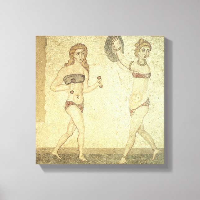 Kvinnor i bikinis canvastryck (Framsida)