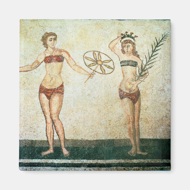 Kvinnor i bikinis magnet (Framsidan)