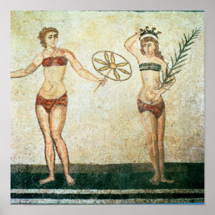 Kvinnor i bikinis poster