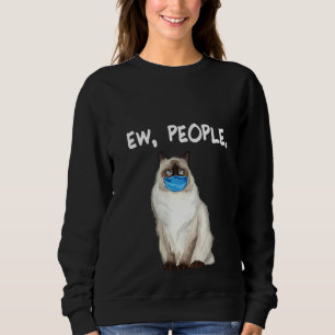 Kvinnor i Birman Ew Kat som föder Ansikte T Shirt