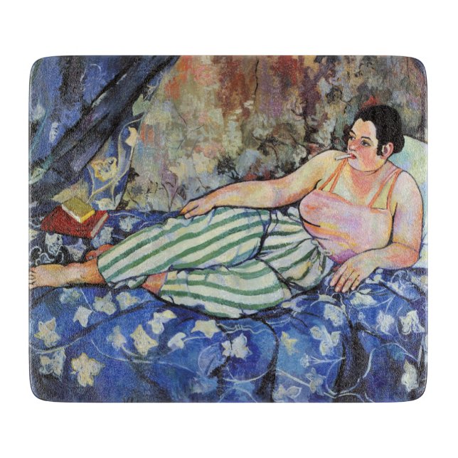 Kvinnor i Blå Bedroom (av Suzanne Valadon) (Framsidan)