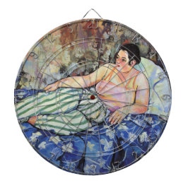 Kvinnor i Blå Bedroom (av Suzanne Valadon) Darttavla