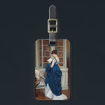 Kvinnor i blått, läsa Bok Bagagebricka<br><div class="desc">Kvinnor i blå krona har lämnat party för bibliotek.</div>