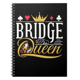 Kvinnor i Bridge Queen Card-spel Anteckningsbok