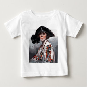 Kvinnor i broderad blouse tröja