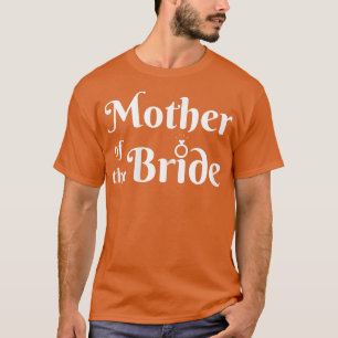 Kvinnor i Budens mamma för Brudens sida Wedd T Shirt