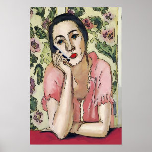 Kvinnor i cellens Mobila Abstrakt, Matisse Stil Poster