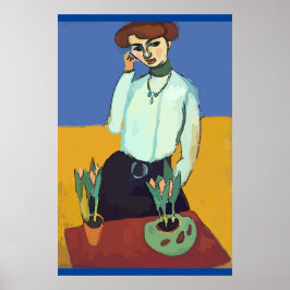 Kvinnor i cellens Mobila Abstrakt, Matisse Stil Poster