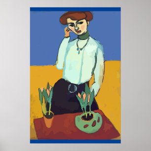 Kvinnor i cellens Mobila Abstrakt, Matisse Stil Poster