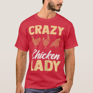Kvinnor i Crazy Chicken Älskare Leopard Graphic Wo T Shirt