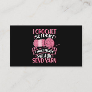 Kvinnor i Crochet, så jag väljer inte Spara Life Visitkort
