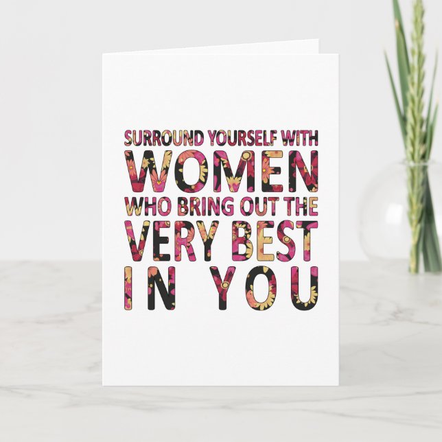 Kvinnor i dagstunga Kvinnor i kvinnlig feminism Gi Kort (Framsida)