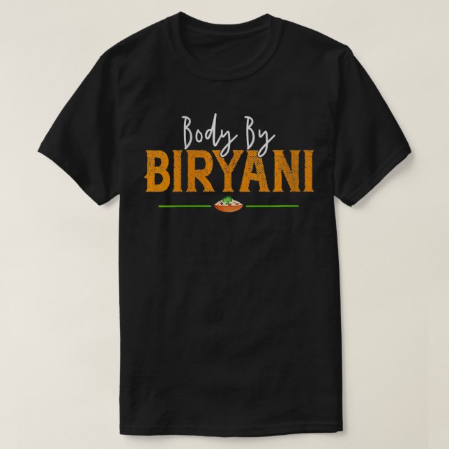 Kvinnor i den indiska matskjortan Desi Biryani Mas T Shirt (Design framsida)