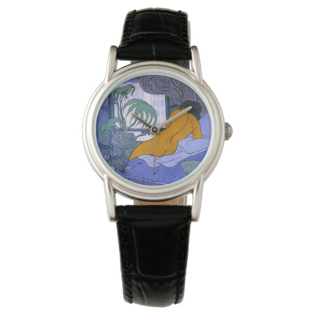 Kvinnor i det blå rummet (av Paul Ranson) Armbandsur (Framsida)