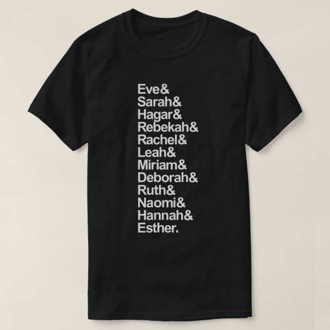 Kvinnor i det gamla testamentet T-Shirt (Design framsida)