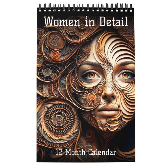 Kvinnor i detalj 12 månaders kalender (enstaka sid (Omslag)