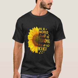 Kvinnor i en Fullt av mormor är Kikis Sunflow T Shirt