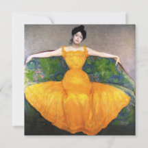 Kvinnor i en Gult Dress (av Max Kurzweil)