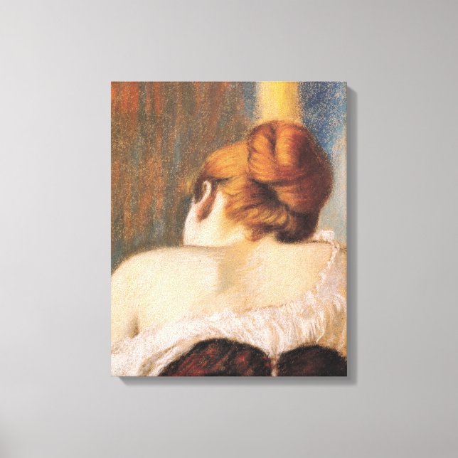 Kvinnor i en korset (av Federico Zandomeneghi) Canvastryck (Framsida)