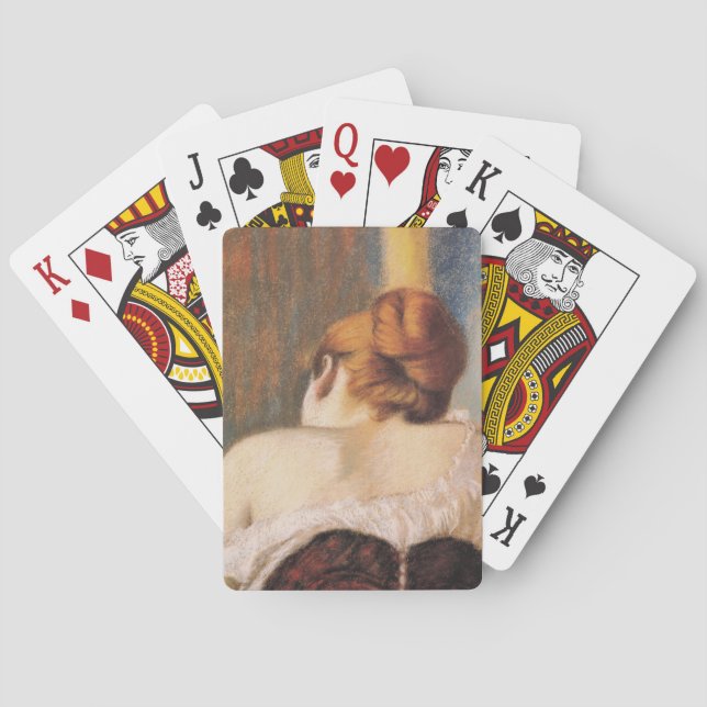 Kvinnor i en korset (av Federico Zandomeneghi) Casinokort (Baksidan)