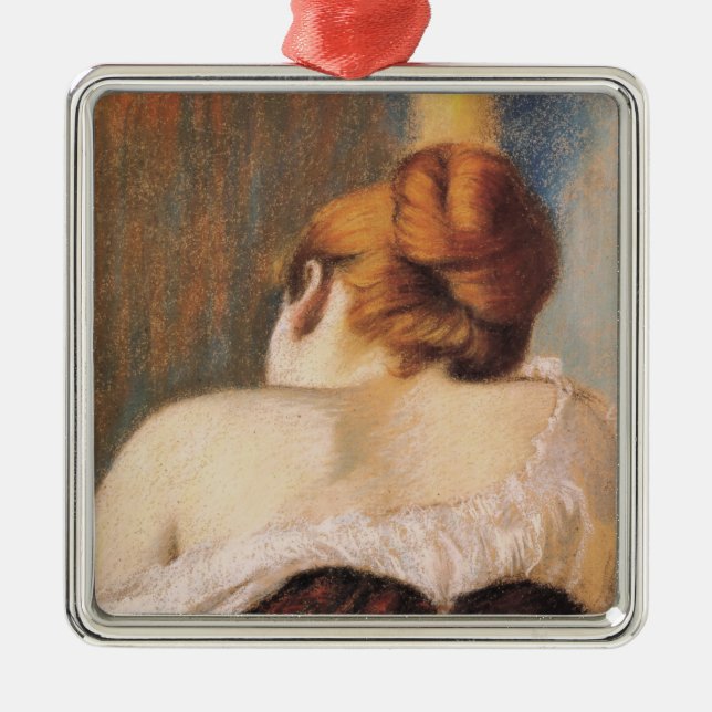 Kvinnor i en korset (av Federico Zandomeneghi) Julgransprydnad Metall (Framsidan)