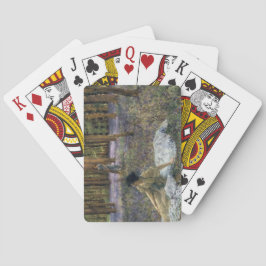 Kvinnor i en skog av Blébell Flowers Casinokort