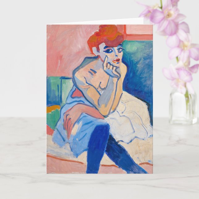 Kvinnor i ett Chemise | Andre Derain | Kort (Orkide)