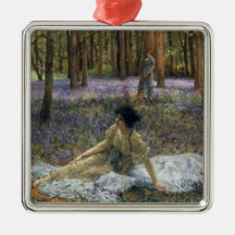 Kvinnor i ett skogslandskap med Bluebells