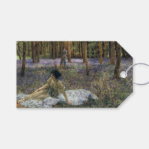 Kvinnor i ett skogslandskap med Bluebells