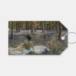 Kvinnor i ett skogslandskap med Bluebells Presentetikett