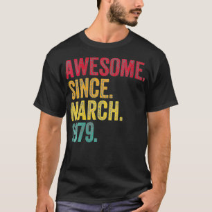 Kvinnor i Fantastisk sedan mars 1979 43:e födelsed T Shirt