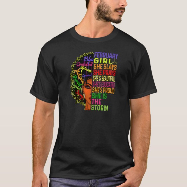 Kvinnor i februari Flickor i februari Flickor T Shirt (Framsida)