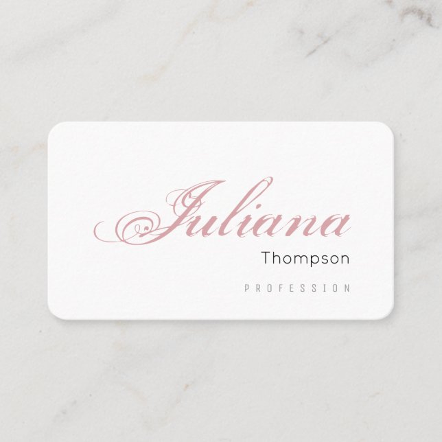 Kvinnor i feminininvit prof visitkort (Framsida)