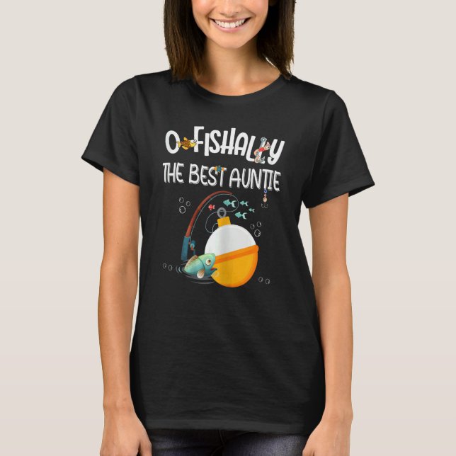 Kvinnor i fisklegering en födelsedag av t shirt (Framsida)