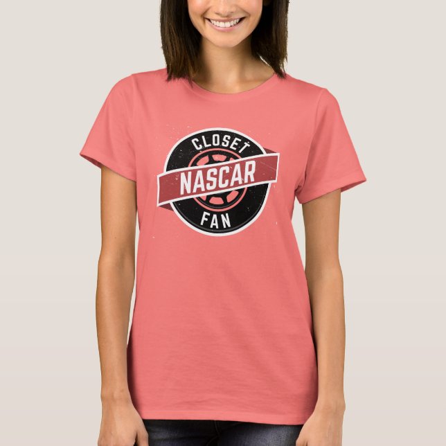 Kvinnor i flowy ClosetNASCARFan.com Shirt Tee Shirt (Framsida)